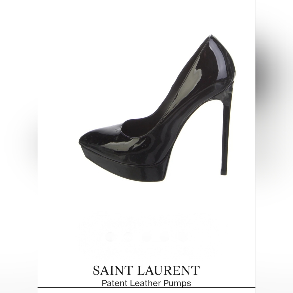 Yves Saint Laurent Patent leather Platform pumps